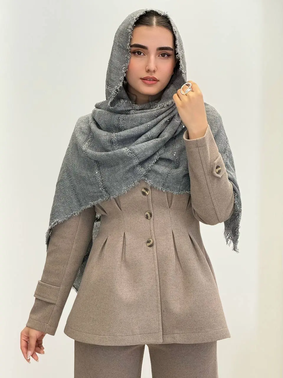 7628-شال پاییزه مخمل
